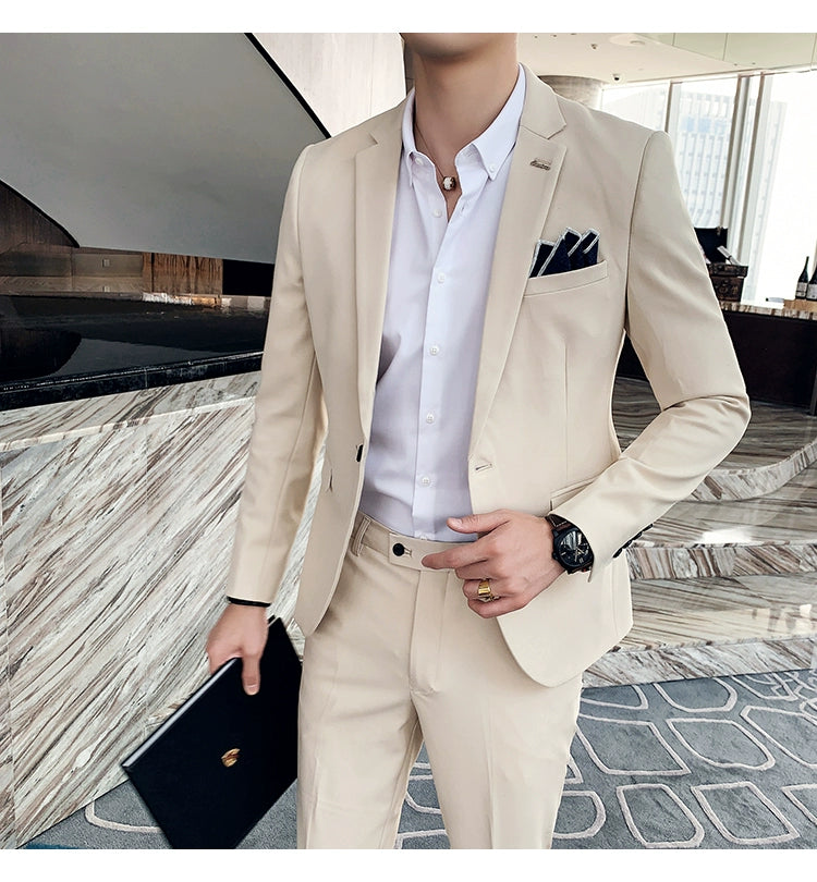 "Callan" Men's Plaid Business Suit