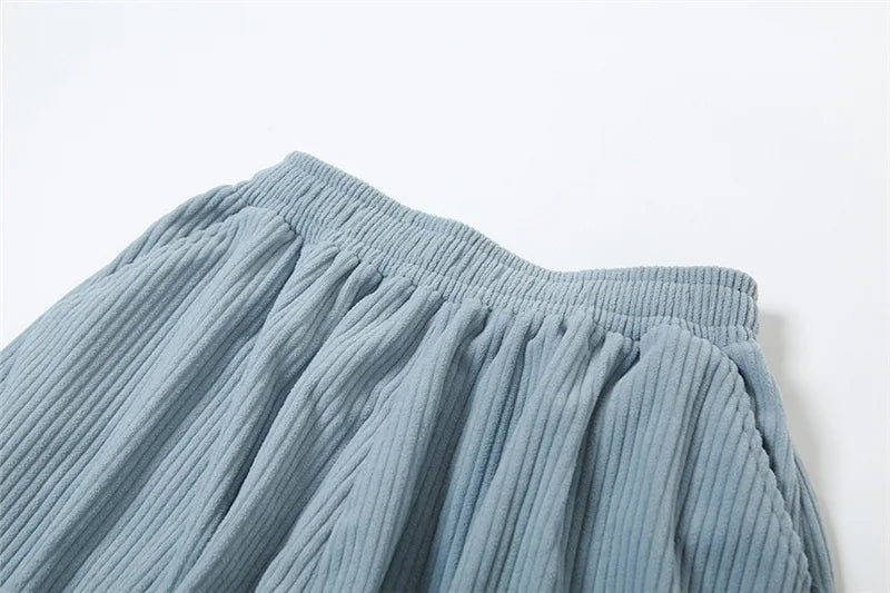 “Just Chillin” Women’s Baggy Oversized Y2K Style Corduroy Sweatpants