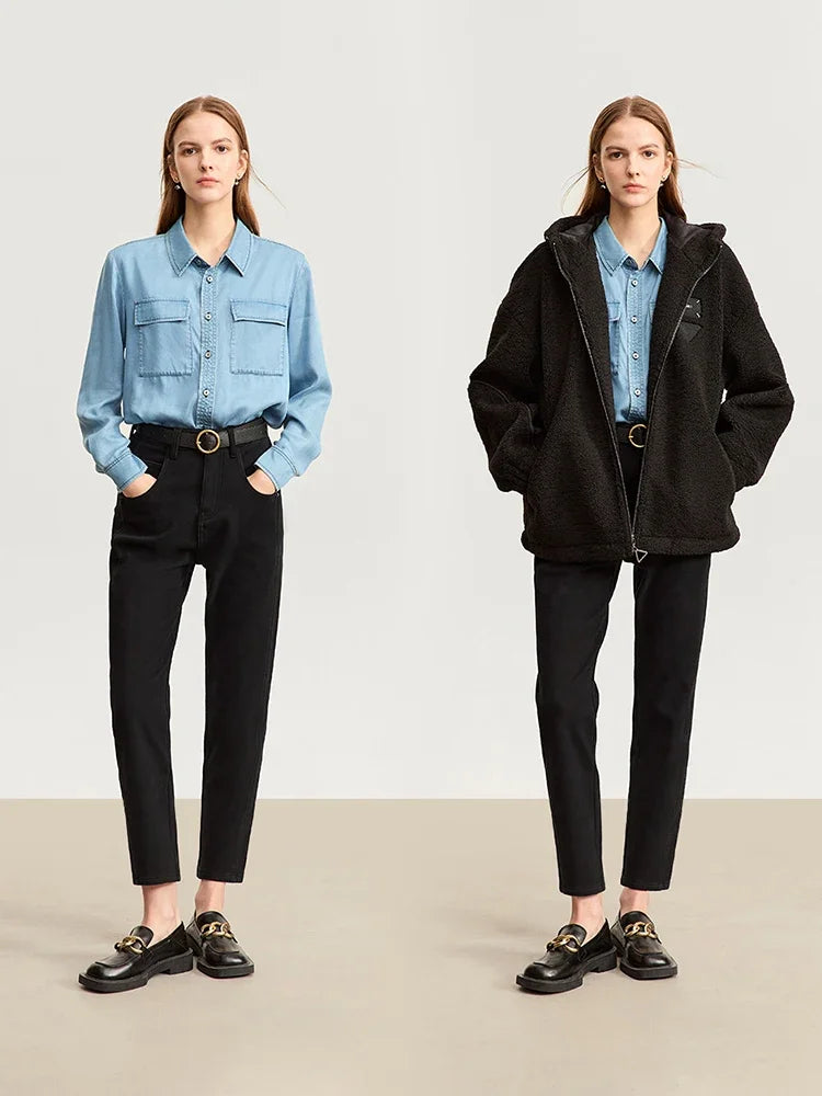 “Pervasively” Women’s Retro Styled Thick Denim Jeans
