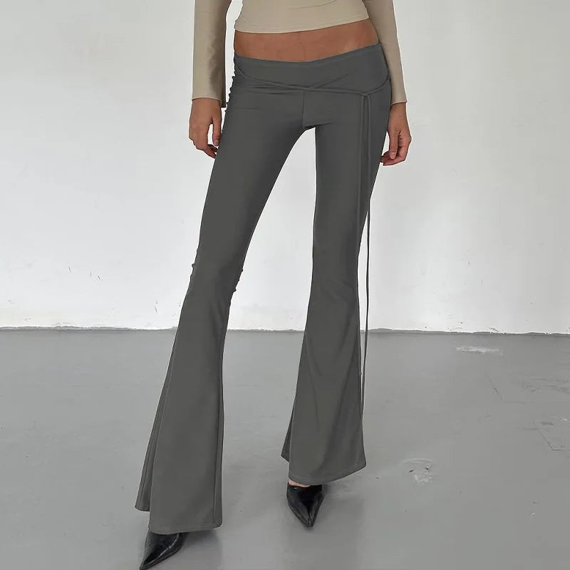 "Millennial" Women's Low Rise Flared Yoga Pants