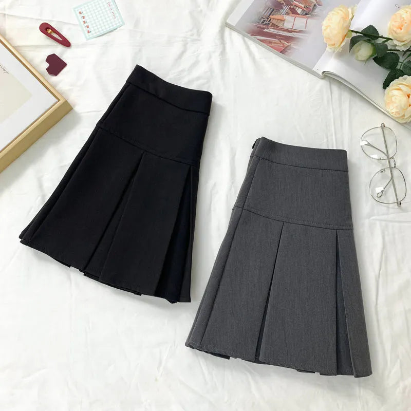 “Bring It On” Women’s Vintage Pleated High Waist Mini Skirt