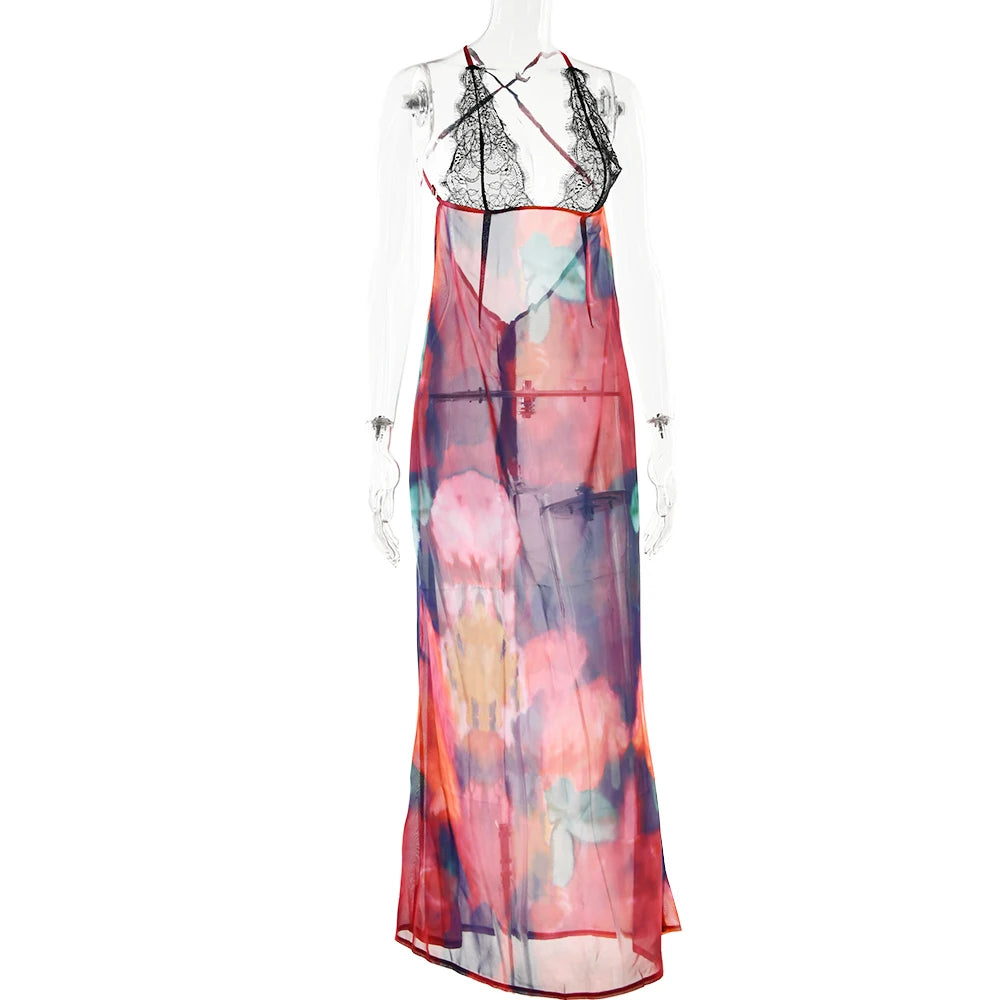 "Good Feeling" Women's Floral Backless Bodycon Dress