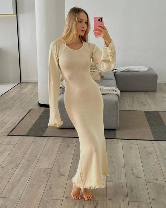 "The Cloud" Knitted Maxi Dress