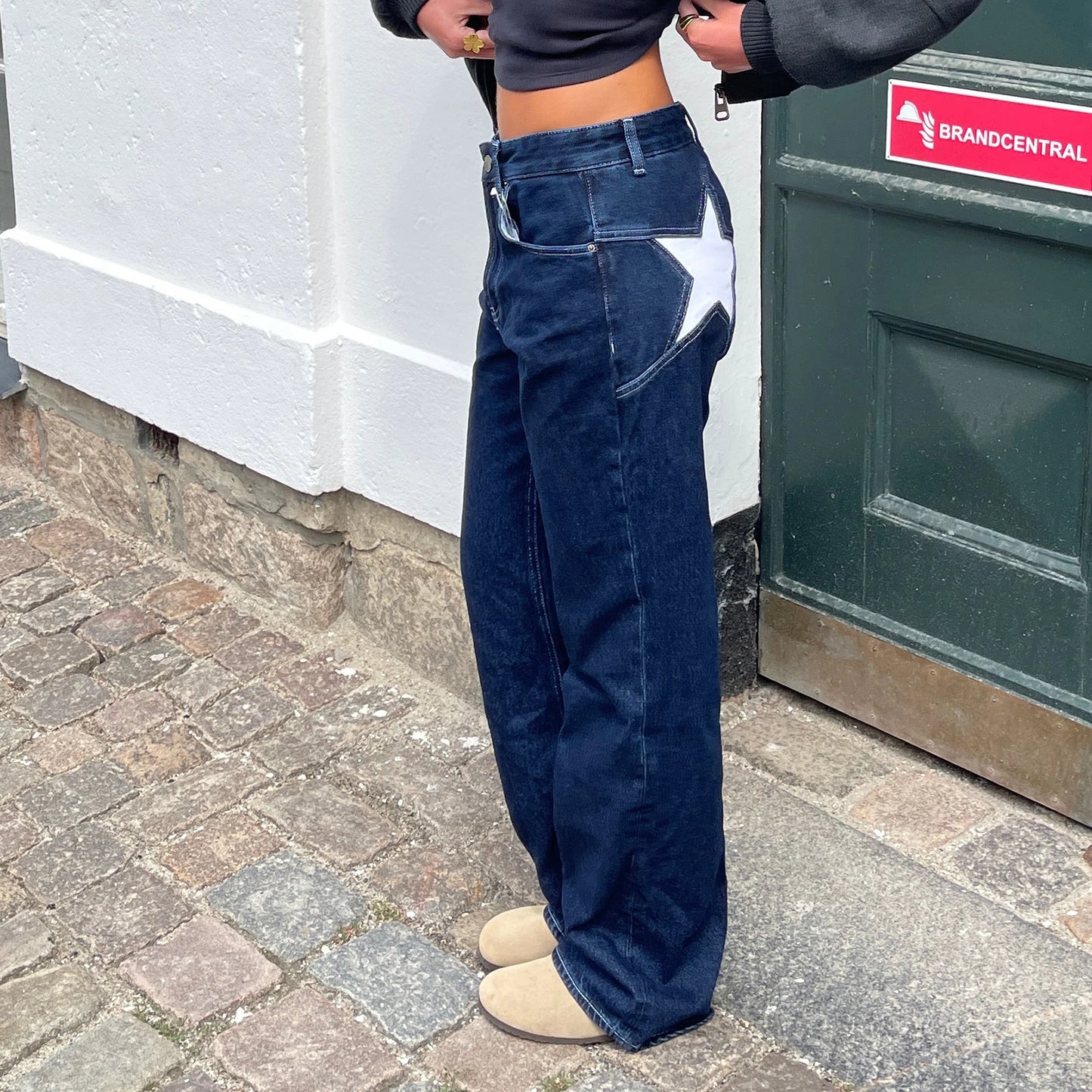 "Party Like A Rockstar" Women's Vintage Y2K Style Low Waist Jeans