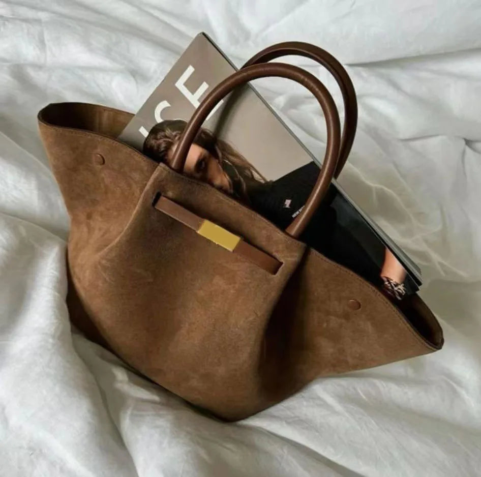 "Chlorella" Women's Designer Leather Tote Bag