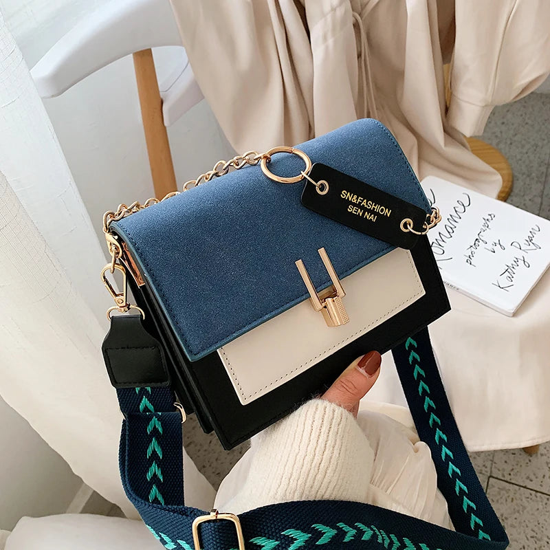 “SN Fashion” Women’s Casual Dual Color Designer Shoulder Bag