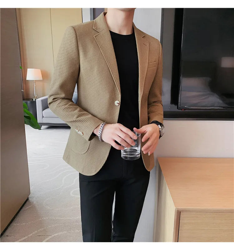 “Don’t Get It Twisted” Men’s Designer Business Casual Suit Jacket