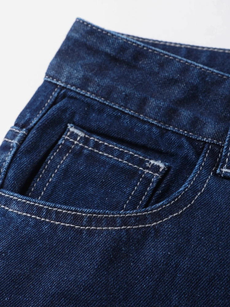 "Bel Air" Women's Cinched Lace Up Wide Leg Denim Pants Set