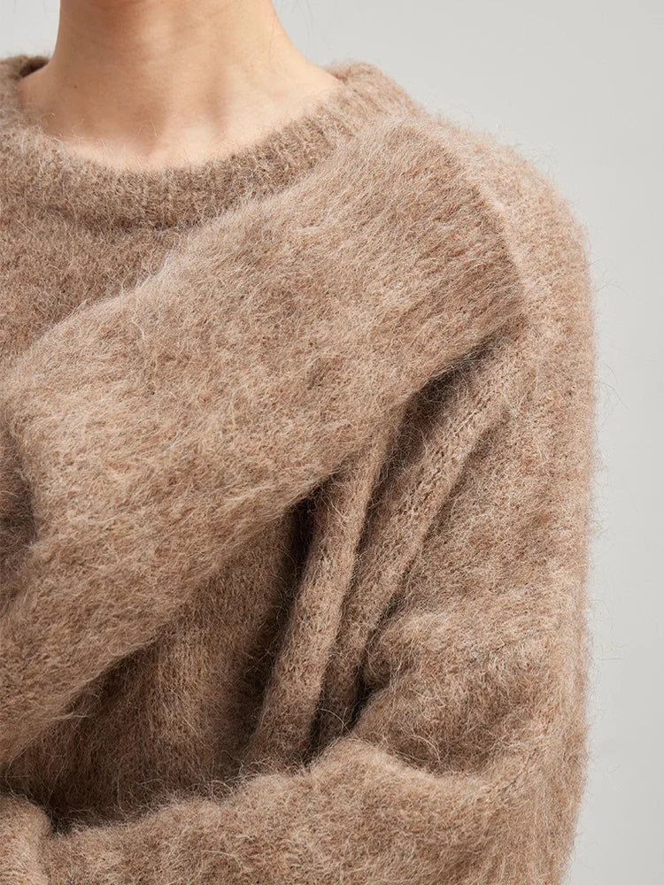 “Dream” Women’s Drop Sleeve Alpace Cashmere Oversized Sweaters