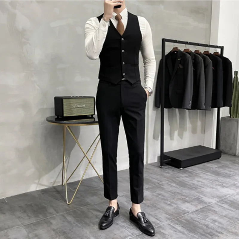 “Charon” Men’s Slim Fit 3 Piece Business Suit