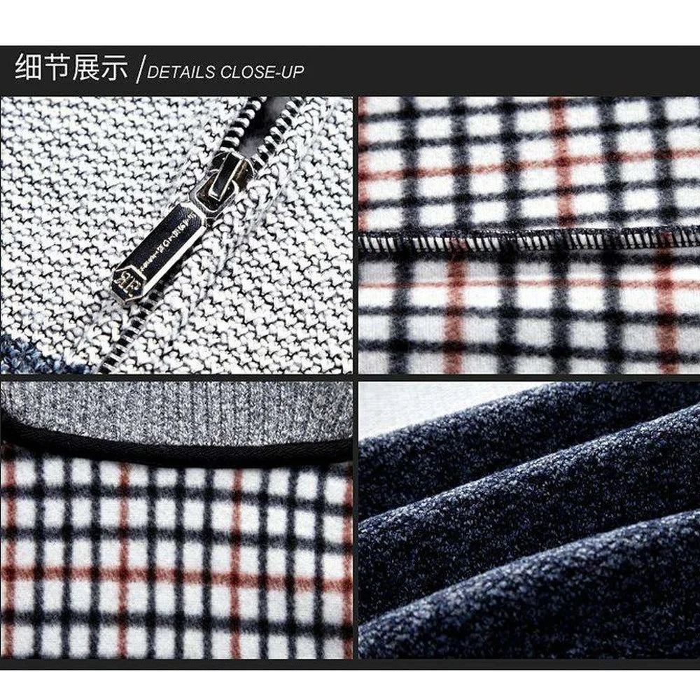 “Mr. Sweet” Designer Knitted Color Block Cardigan