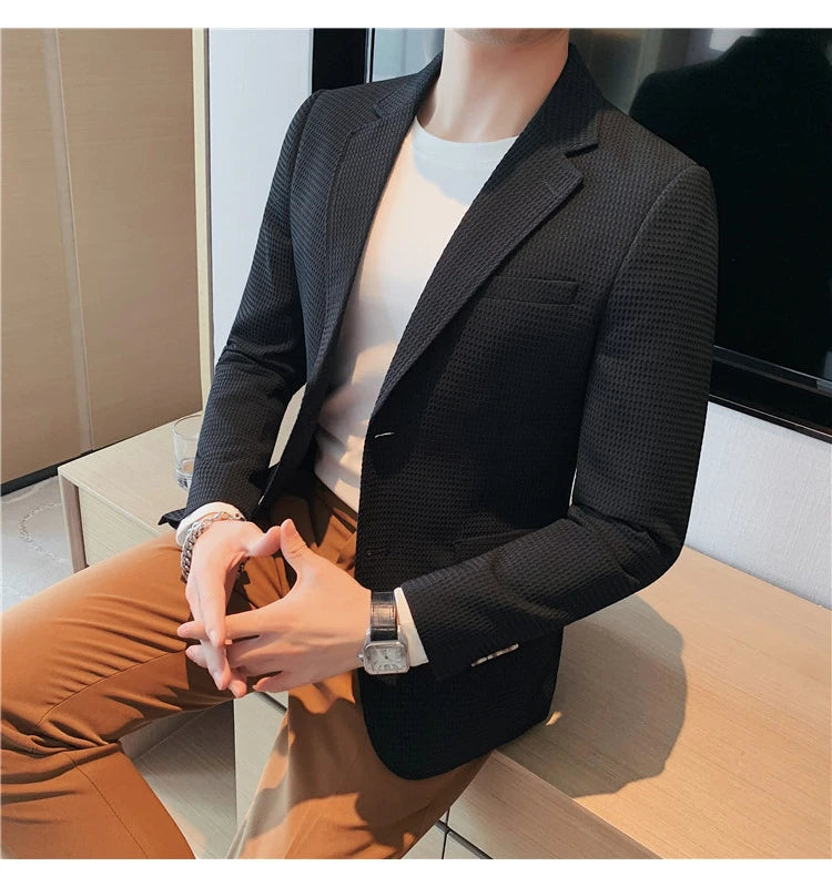 “Don’t Get It Twisted” Men’s Designer Business Casual Suit Jacket