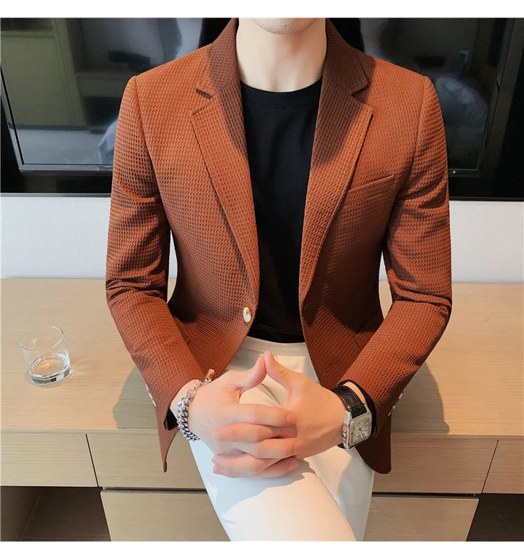 “Don’t Get It Twisted” Men’s Designer Business Casual Suit Jacket