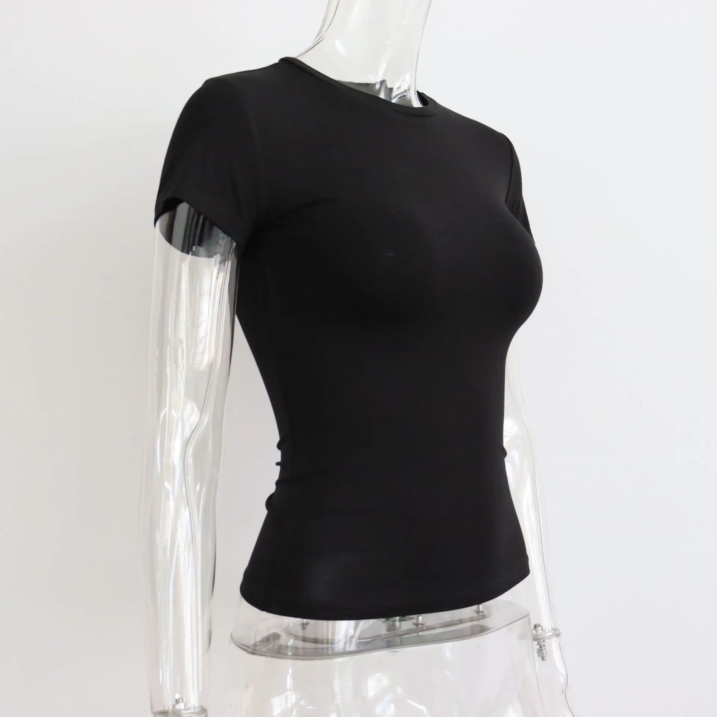 "Lé Tee" Women's Short Sleeve Casual Crop Top