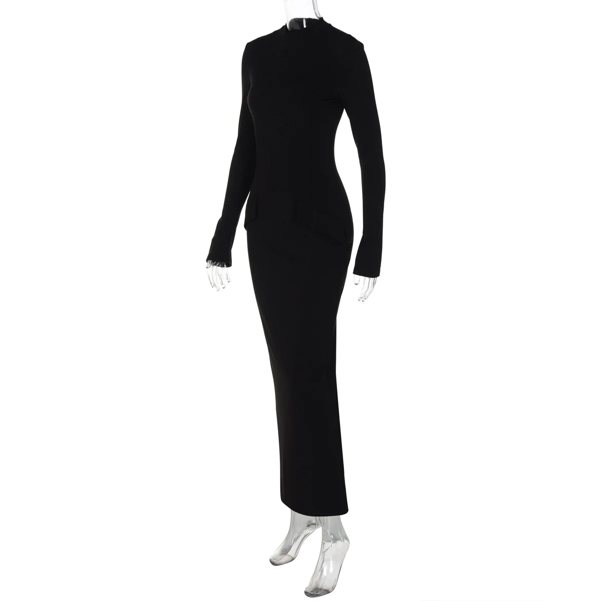 "Willow" Turtleneck Long Sleeve Maxi Dress