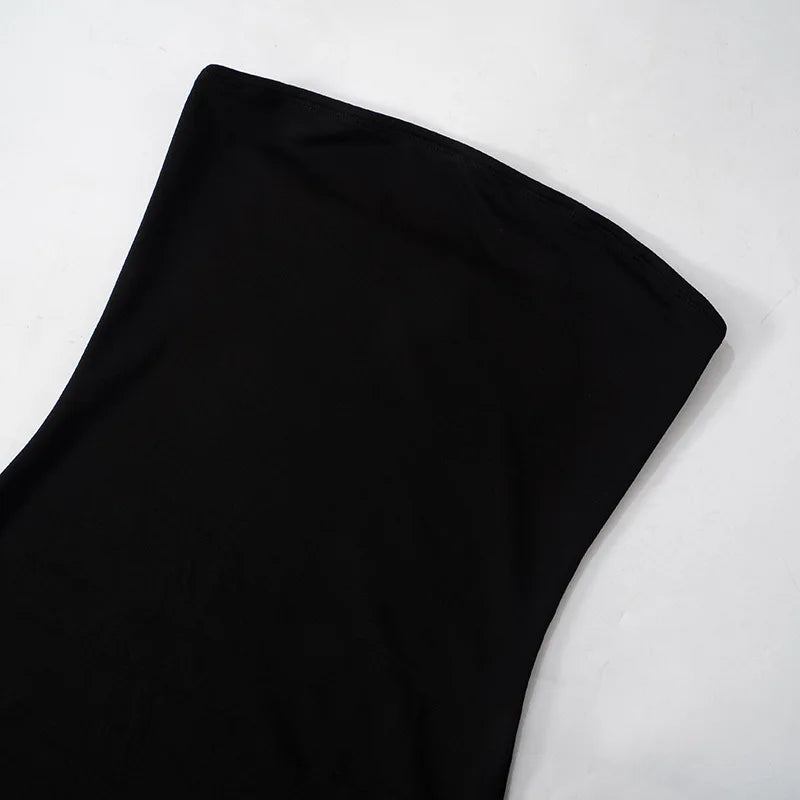 "Monroe" Women's Sexy Backless Strapless Long Sleeve Maxi Dress