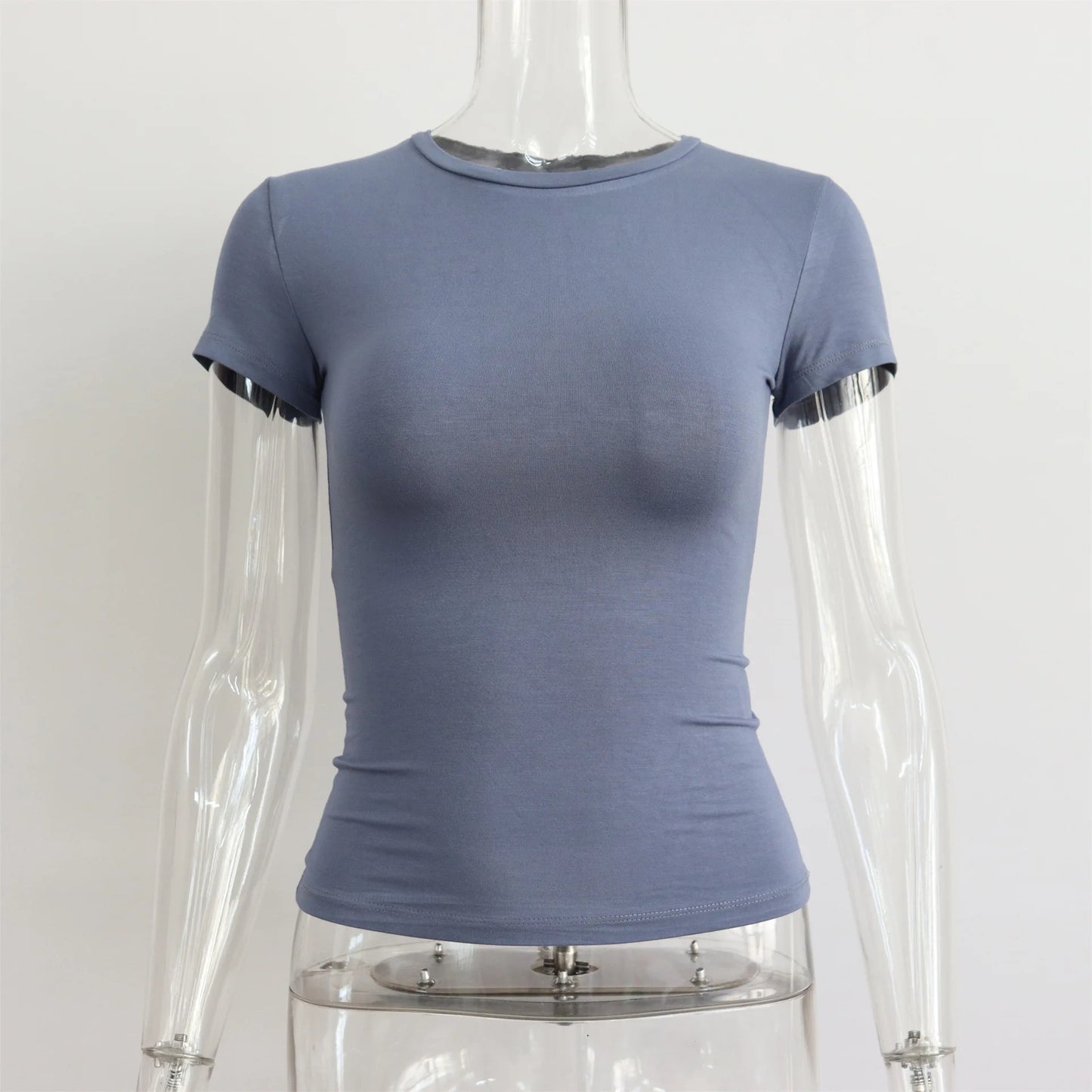 "Lé Tee" Women's Short Sleeve Casual Crop Top