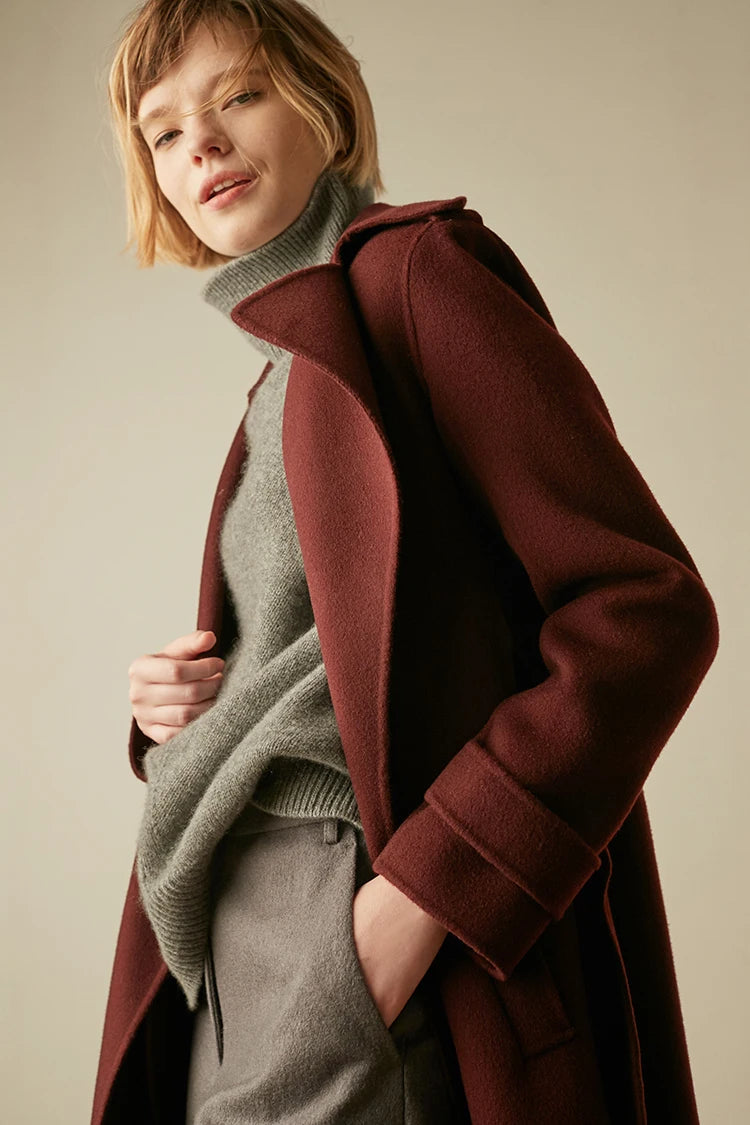 “Autumn” Women’s Paragraph Knitted Designer Cashmere Sweater