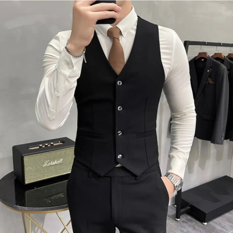 “Charon” Men’s Slim Fit 3 Piece Business Suit