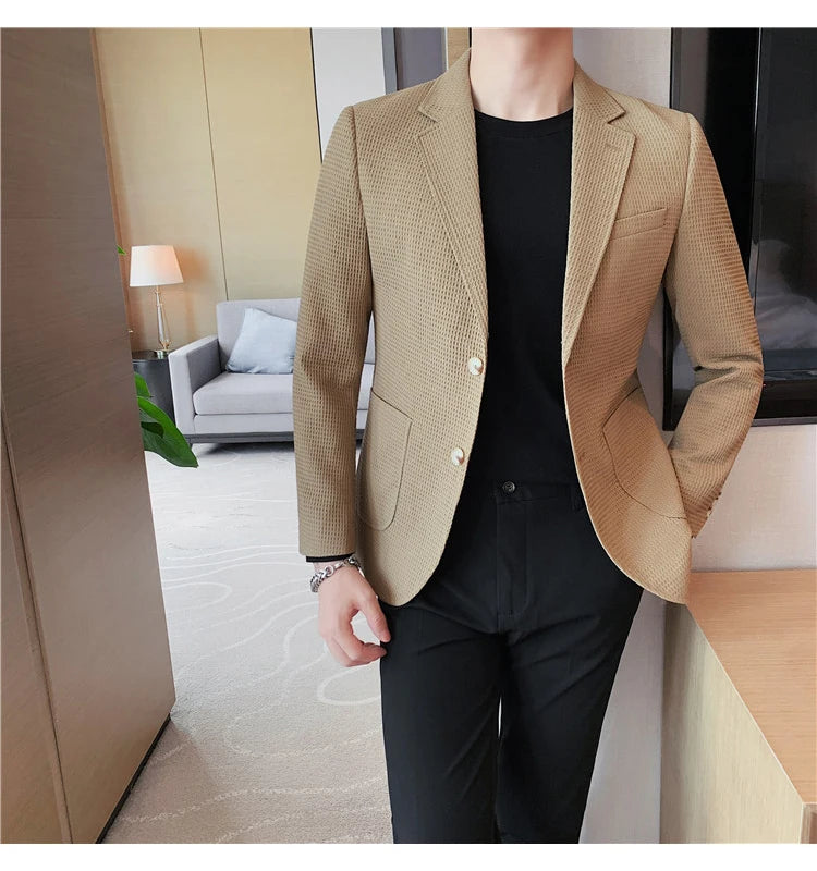 “Don’t Get It Twisted” Men’s Designer Business Casual Suit Jacket