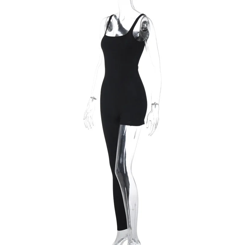 "Hotties" Women's Sexy Black Asymmetrical One Piece Jumpsuit