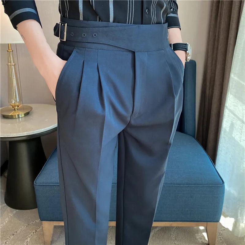 “All About It” Men’s Designer High Waist Business Casual Dress Pants