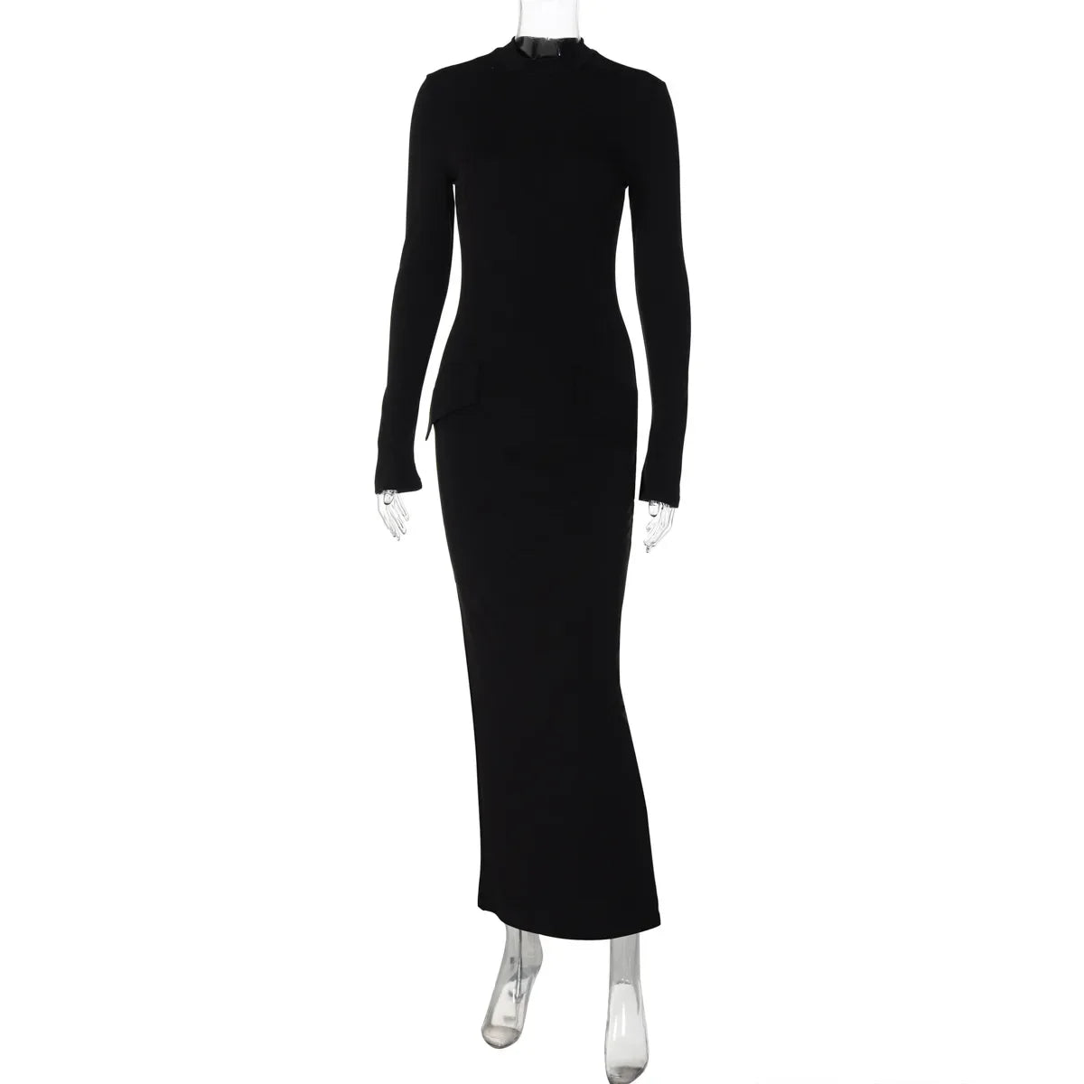 "Willow" Turtleneck Long Sleeve Maxi Dress