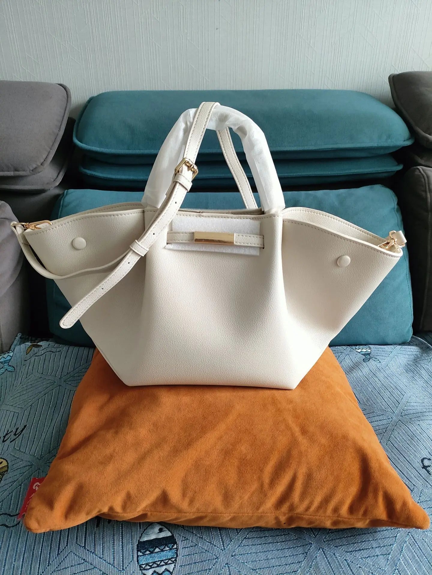 "Chlorella" Women's Designer Leather Tote Bag