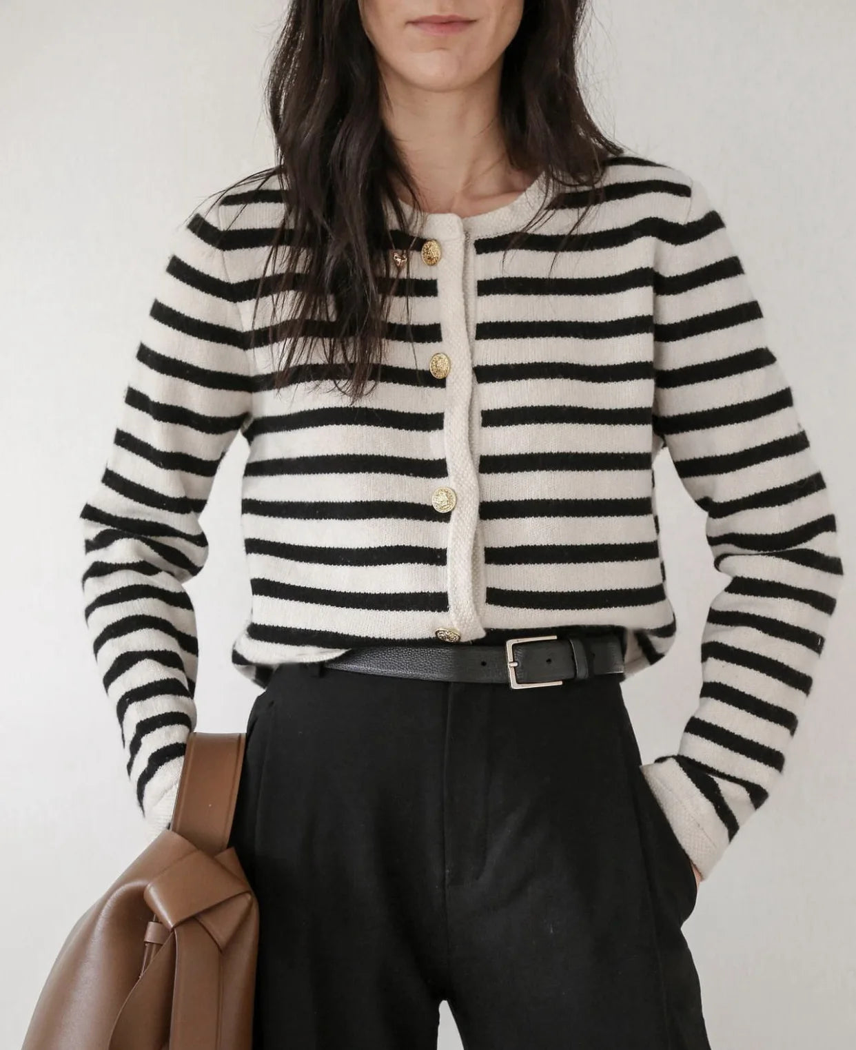 "Flossy" Women's Striped Knitted 2 Piece Outfit Set