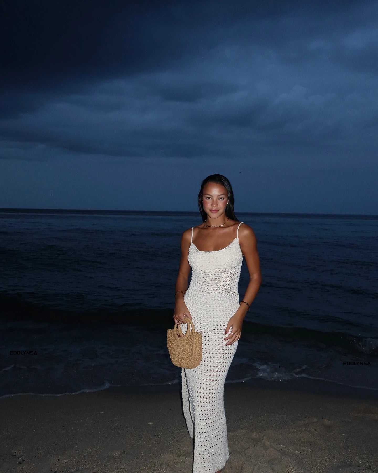 "June" Knitted Backless Bodycon Maxi Dress