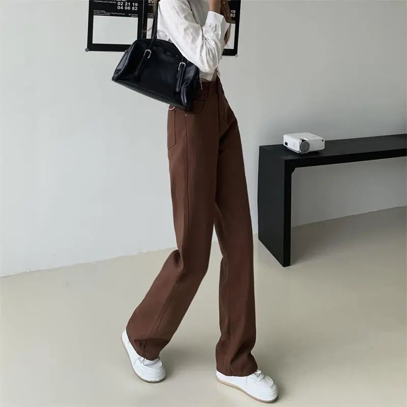 “Vintage Elations” Women’s Vintage Y2K Style Wide Leg Jeans