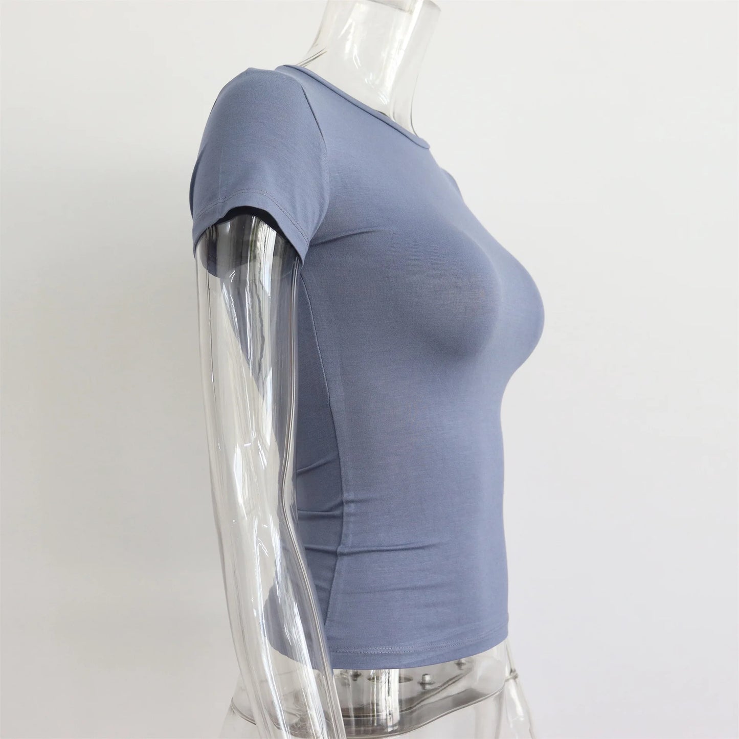 "Lé Tee" Women's Short Sleeve Casual Crop Top