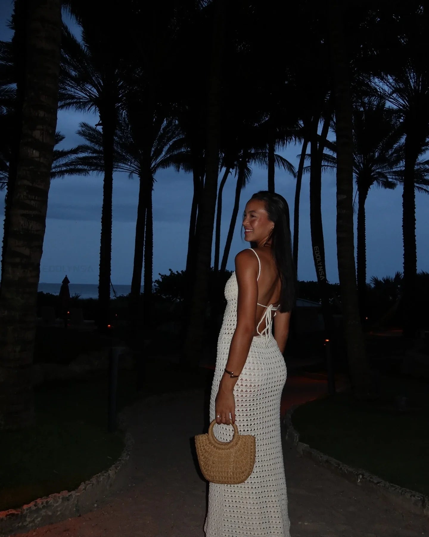 "June" Knitted Backless Bodycon Maxi Dress