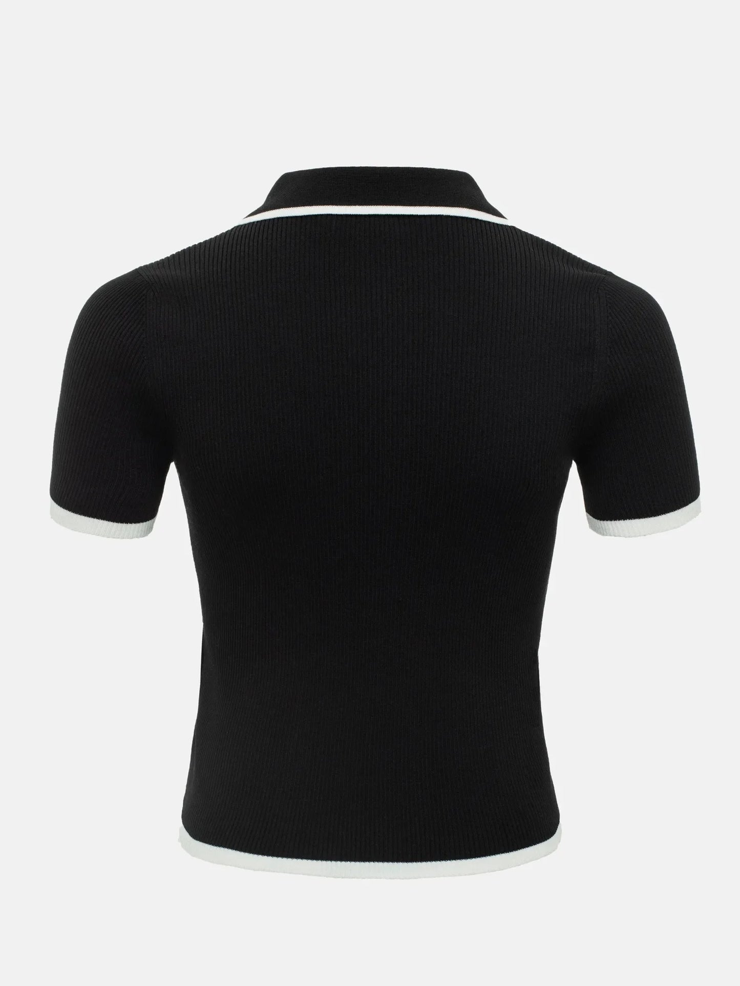 "Breeze" Women's Short Sleeve Knitted Polo Shirt