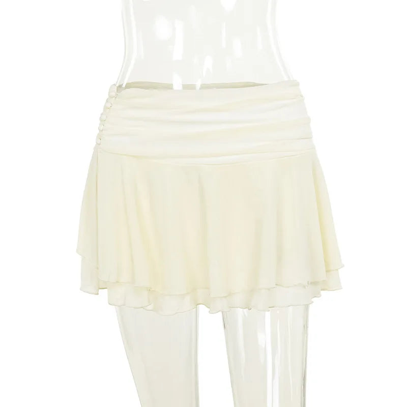 "Conquest" Women's Y2K Style Low Cut Backless Outfit Set