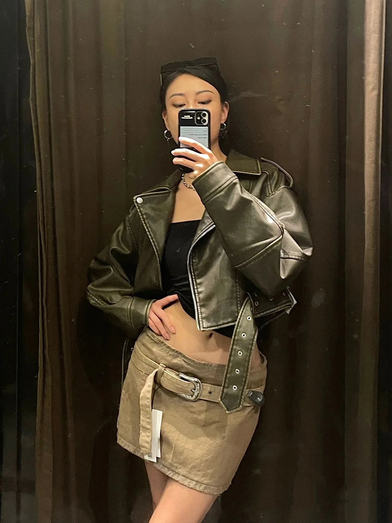 “Seriously Me” Women’s Elegant Belted Designer Jacket