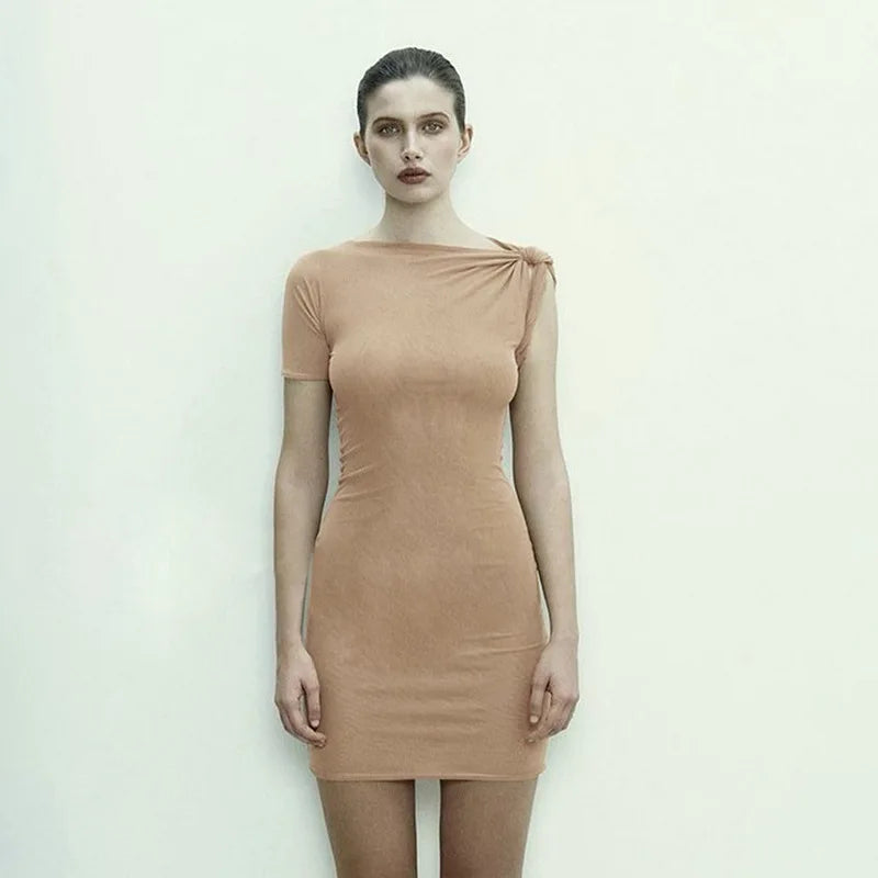 "Sweet Emotions" Women's Asymmetrical One Shoulder Mini Dress