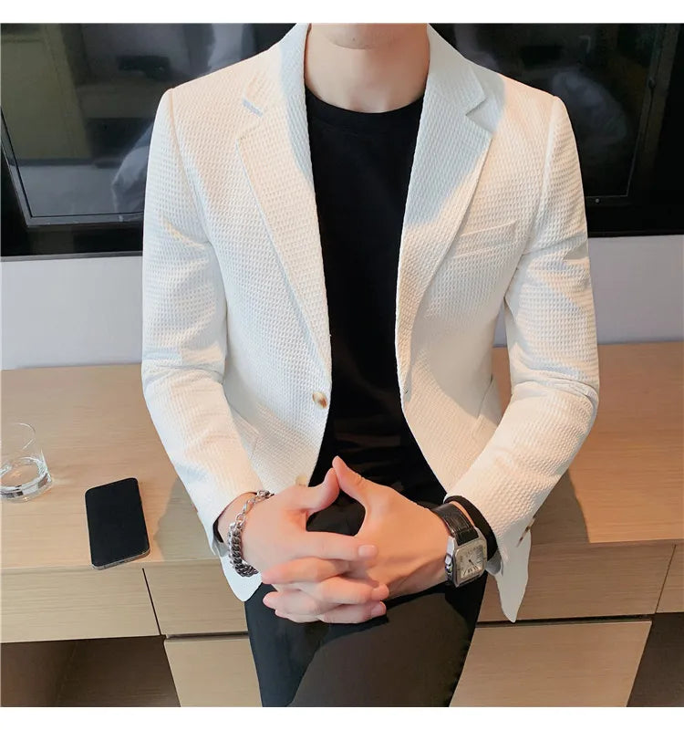 “Don’t Get It Twisted” Men’s Designer Business Casual Suit Jacket