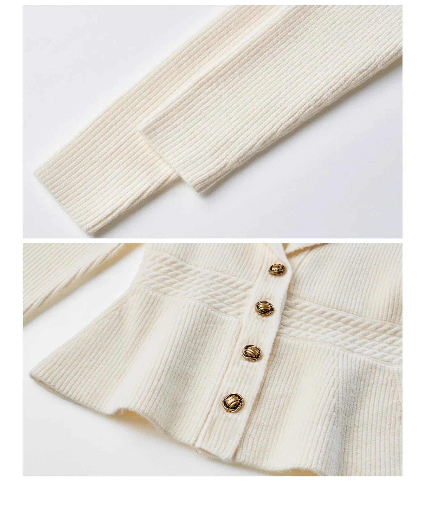 “Vivian” Women’s Knitted V-Neck Cashmere Sweater
