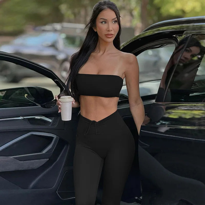 "Lé Deux" Women's Casual 2 Piece Outfit Set