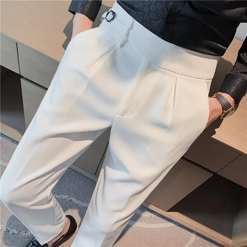 “All About It” Men’s Designer High Waist Business Casual Dress Pants