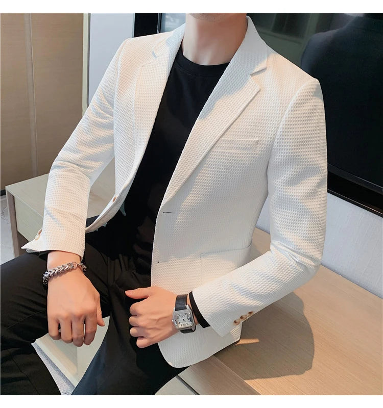 “Don’t Get It Twisted” Men’s Designer Business Casual Suit Jacket