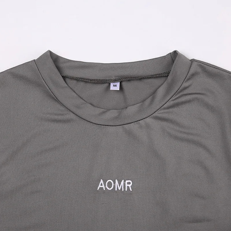 "Mi AOMR" Women's Casual Y2K Style 2 Piece Matching Outfit Set
