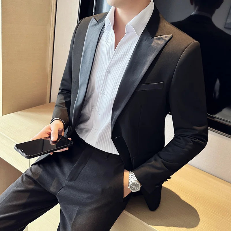 "Callan" Men's Plaid Business Suit