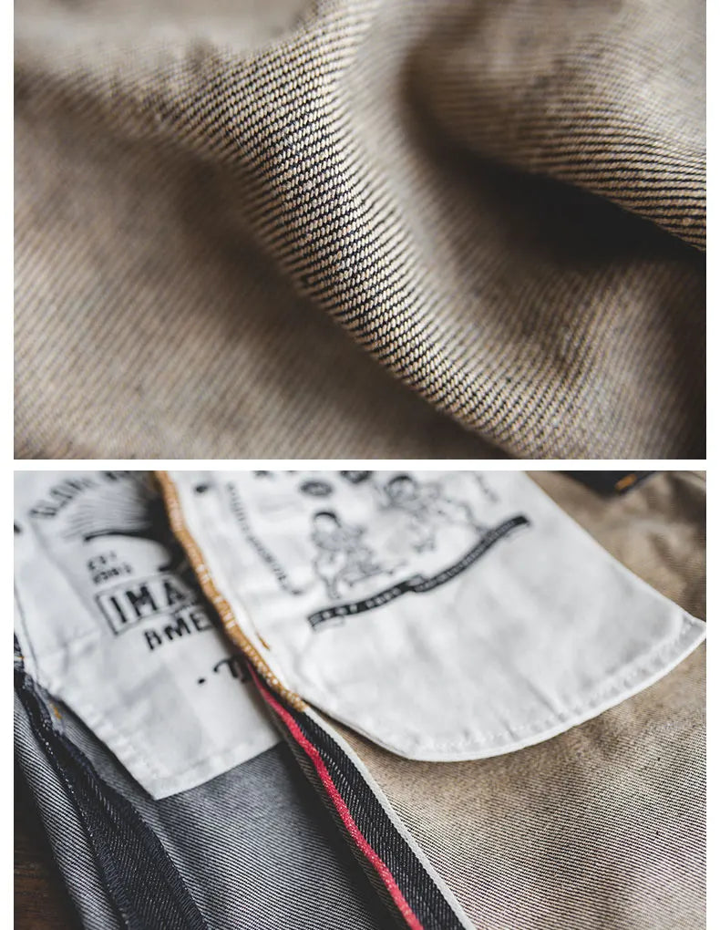 “Rustic” Men’s Recyclable Raw Woven Straight Oversized Denim Work Jeans