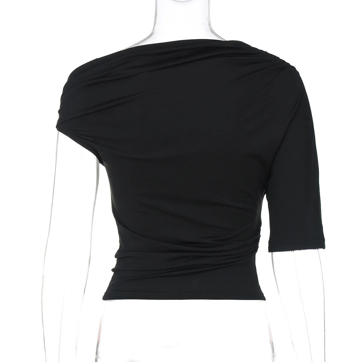 "Crazy In Love" Women's Backless Asymmetrical One Shoulder Crop Top