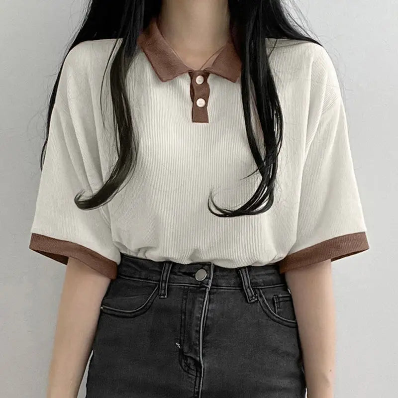 “Yellow” Casual Designer Button Up Polo Shirt