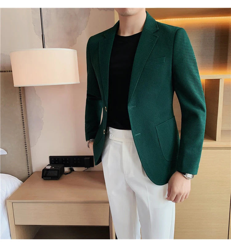 “Don’t Get It Twisted” Men’s Designer Business Casual Suit Jacket