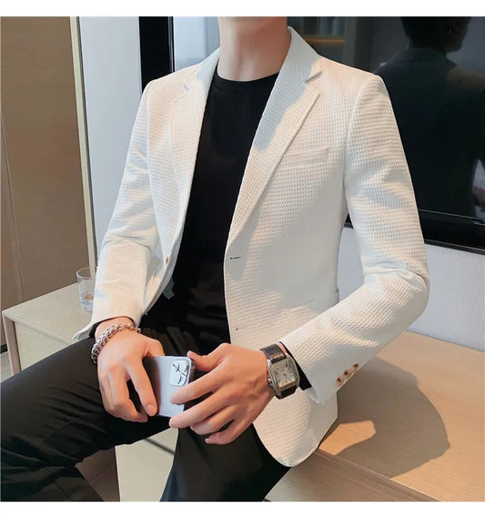 “Don’t Get It Twisted” Men’s Designer Business Casual Suit Jacket