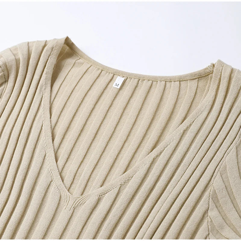 “Everlove” Women’s Casual Knitted Long Sleeve Bodycon Maxi Dress